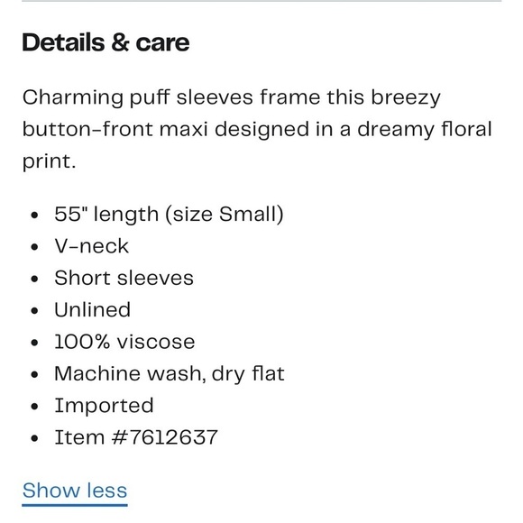 Faherty Sorrento Print Maxi Dress Dreamer Floral - Picture 12 of 12